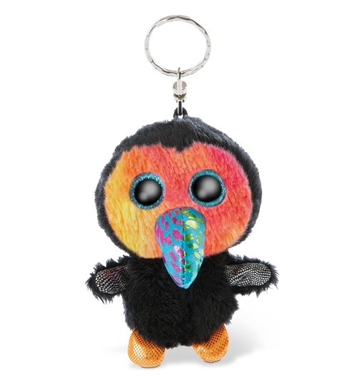 NICI Glubschis Schlüsselanhänger Tukan Tuffy mehrfarbig 9 cm 46962