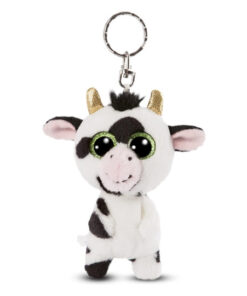 NICI Glubschis Schlüsselanhänger Kuh Moolon weiß/schwarz 9 cm ‎47660