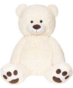 BRUBAKER XXL Teddybär 100 cm weiß