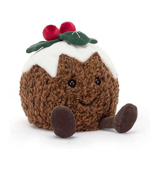 Jellycat Amuseables Weihnachtspudding Kuscheltier 17cm