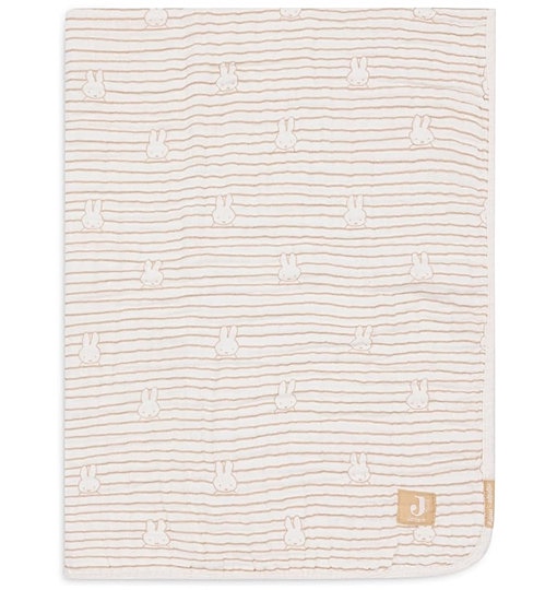 Jollein Miffy Babydecke Stripe Biscuit Musselindecke OEKO-TEX 100 0.5 TOG 75x100cm