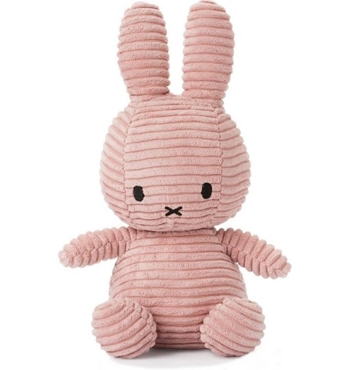 MIFFY Kuscheltier Hase Cordsamt rosa 24 cm
