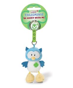 NICI 37391 - Eule Talisminis Be Lucky with me, 7 cm, Bean Bag Schlüsselanhänger