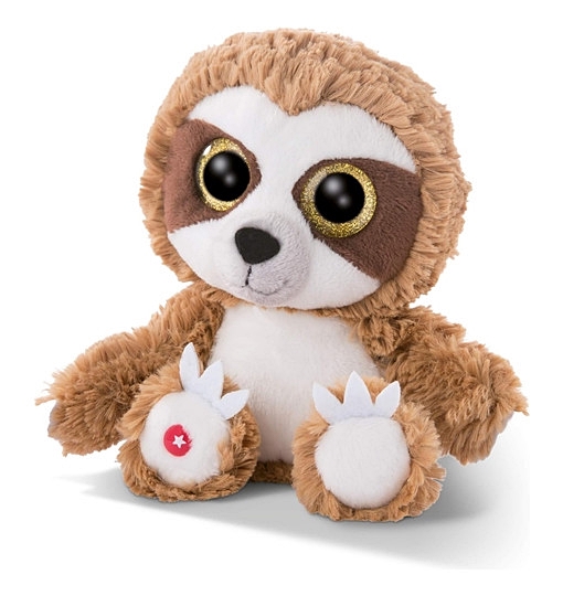 NICI 46616 Glubschis Kuscheltier Faultier Heywood 15cm, flauschiges Plüschtier mit großen Glitzeraugen, süßes Stofftier für Kinder und Kuscheltierliebhaber