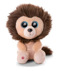NICI 46950 Original – Glubschis Cliff 25 cm – Kuscheltier Löwe mit großen Augen – Flauschiges Plüschtier mit Glitzeraugen – Schmusetier für Kuscheltierliebhaber, braun