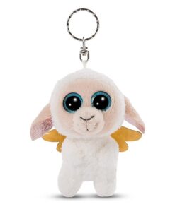 NICI 47834 Glubschis Schutzengel Schlüsselanhänger 9cm Schaf Glowy Nalla, weiß