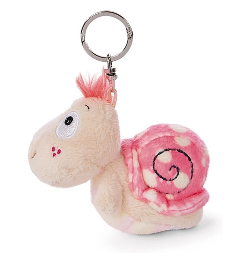 NICI 47935 Schlüsselanhänger Schnecke 10cm rosa, beige