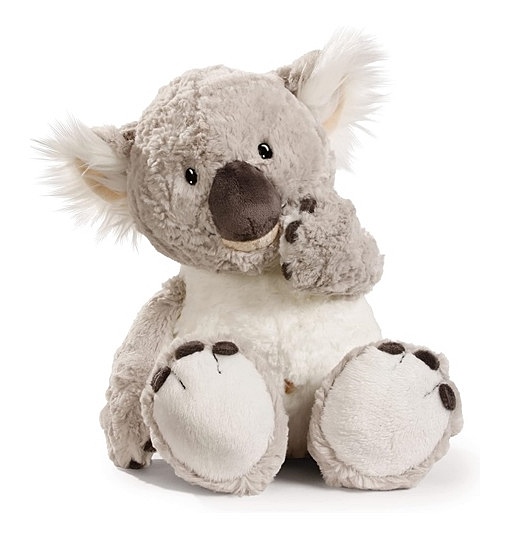 NICI 48391 Kuscheltier 25 cm Plüschtier für Mädchen, Jungen & Babys – Flauschiger Stofftier Koala zum Spielen, Sammeln & Kuscheln – Gemütliches Schmusetier, grau