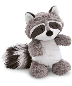 NICI 48394 Kuscheltier 25 cm Plüschtier für Mädchen, Jungen & Babys – Flauschiger Stofftier Waschbär zum Spielen, Sammeln & Kuscheln – Gemütliches Schmusetier, grau