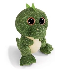 NICI 48924 Kuscheltier GLUBSCHIS Dino Tyrannosaurus Rex Xert 25cm grün schlenkernd-Nachhaltiges Stofftier aus weichem Plüsch