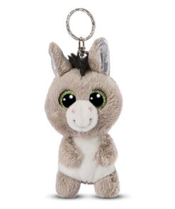 NICI Glubschis Schlüsselanhänger Esel Donki grau 9 cm 47661