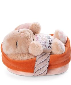 NICI Kuscheltier Hase karamell 12 cm – Stofftier aus weichem Plüsch, niedliches Plüschtier im Körbchen zum Kuscheln und Spielen, für Kinder & Erwachsene, 48708, tolle Geschenkidee