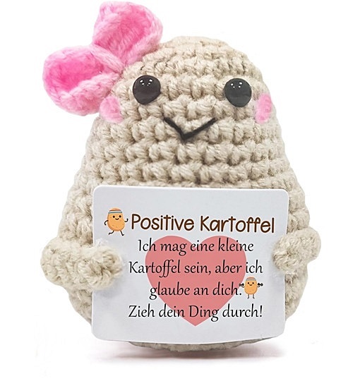 Positive Potato Pocket Hug Positive Kartoffel Glücksbringer 8 cm "Deutsch"