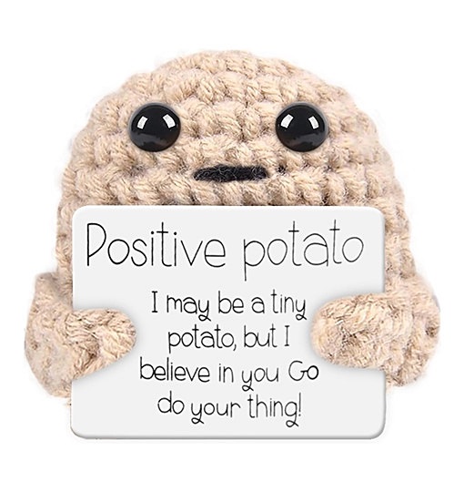 Positive Potato Pocket Hug Positive Kartoffel mini Hellbraun 4 X 4.5 cm