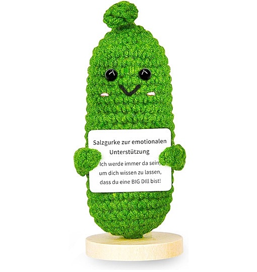 Positive Potato als Kreative Positive Saure Gurke Glücksbringer 12 cm Deutsch