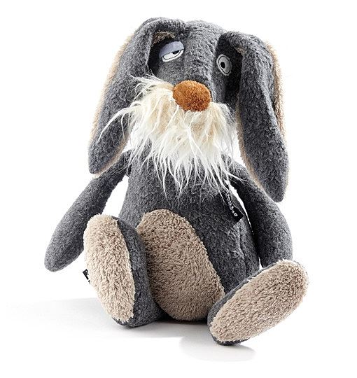 SIGIKID 38415 I waas nix Beasts Town grau 35 cm