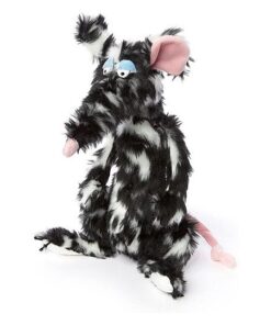 SIGIKID 39609 Schiggi Miggi BeastsTown Ratte Schwarz-Weiß 30cm