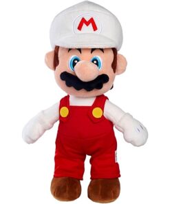 Simba Super Mario Plüsch Figur Feuer-Mario 30 cm Offizielles Kuscheltier
