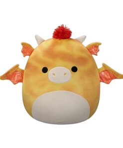 Squishmallows Dieric der gelbe Drache 40 cm SQCR05480 Offizielles Kuscheltier