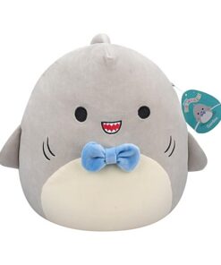 Squishmallows Gordon der Hai mit blaue Fliege 19 cm SQCR05379 Offizielles Kuscheltier