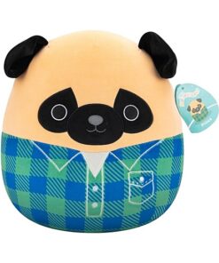 Squishmallows Prince der Mops 30 cm SQCR06622 Offizielles Kuscheltier