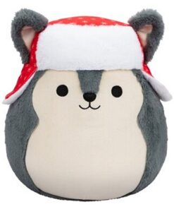 Squishmallows Ryan der Weihnachts-Husky 30 cm FuzzAMallows Offizielles Kuscheltier