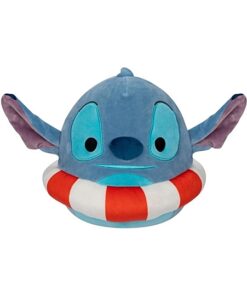 Squishmallows Stitch im Schwimmring 20 cm SQDI00069 Offizielles Kuscheltier