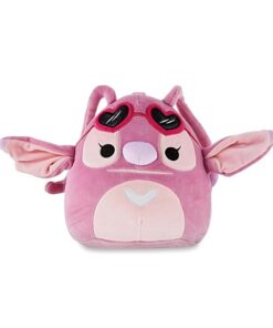 Squishmallows Valentins Stitch Engel mit Herz Brille 20 cm Offizielles Kuscheltier