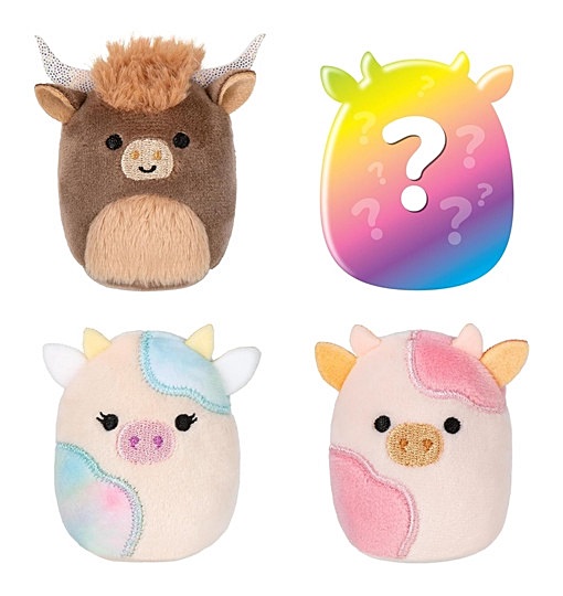 Squishville Kuh Squad 4 superweiche 5cm Mini Squishmallows