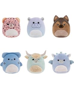 Squishville SQM0473-6er Pack Hochschul Squad, superweiche Mini-Squishmallows, 5cm Plüschfiguren