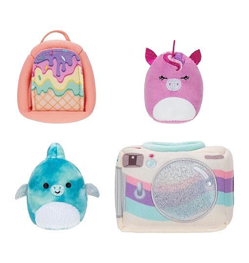 Squishville Wochenend Ausflug Zwei Mini Squishmallows mit Zubehör