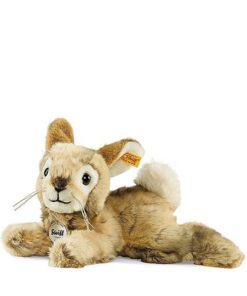 Steiff 080050 Dormili 32 braun gefleckt liegend Hase, 32 cm