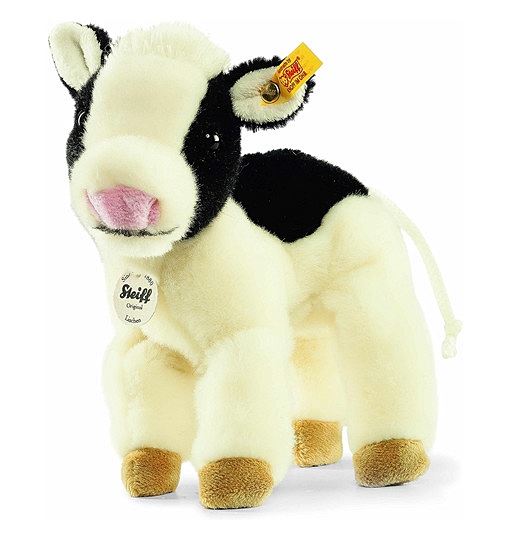 Steiff 103377 - Lischen Kuh 16 stehend, Weiss schwarz