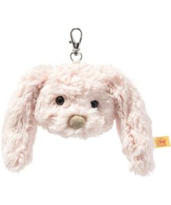 Steiff 112539 Original Plüschtier Anhänger Tilda Hase, Soft Cuddly Friends Kuscheltier ca. 7 cm, rosa