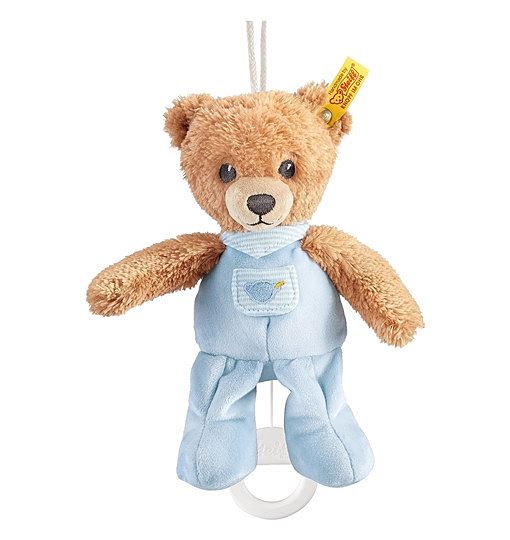 Steiff 239595 Schlaf-gut-Bär Spieluhr Plüschtier, Mehrfarbig, 20 cm