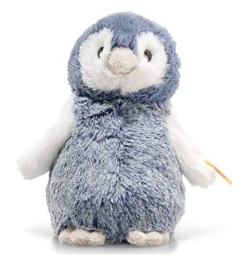 Steiff 63923 Original Plüschtier Pinguin Soft Cuddly Friends Paule, blau, weiß