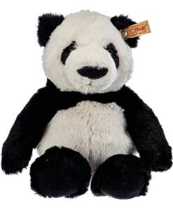 Steiff 75650 Soft Cuddly Friends Ming Panda-27 cm-075650 weiß schwarz