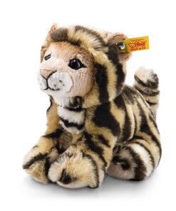 Steiff Billy Tiger - 20 cm - Plüschtiger sitzend - getigert 084102