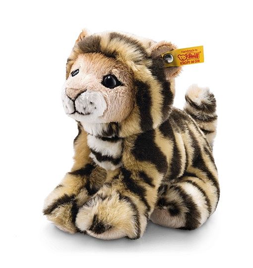 Steiff Billy Tiger - 20 cm - Plüschtiger sitzend - getigert 084102
