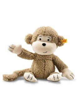 Steiff Kuscheltier Affe Brownie Soft Cuddly Friends, Plüschtier 30 cm klein, 060304