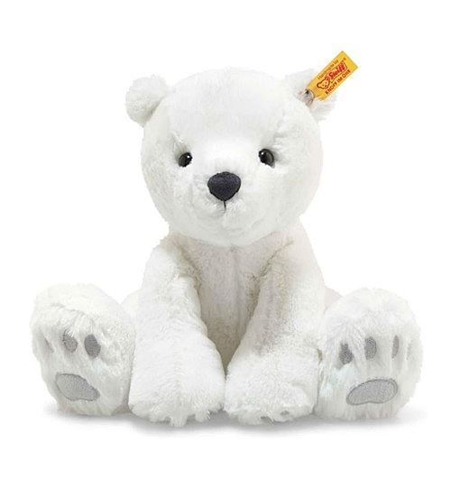 Steiff Kuscheltier Eisbär Lasse, Süßes Stofftier, Jungen, Mädchen & Babys ab 0 Monaten, Soft Cuddly Friends, Plüschtier 28 cm klein, 062636