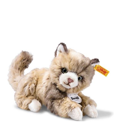 Steiff Kuscheltier Katze Lucy, Süßes Stofftier mit Namen, Jungen, Mädchen & Babys ab 0 Monaten, Plüschtier, 18 cm klein, 099663