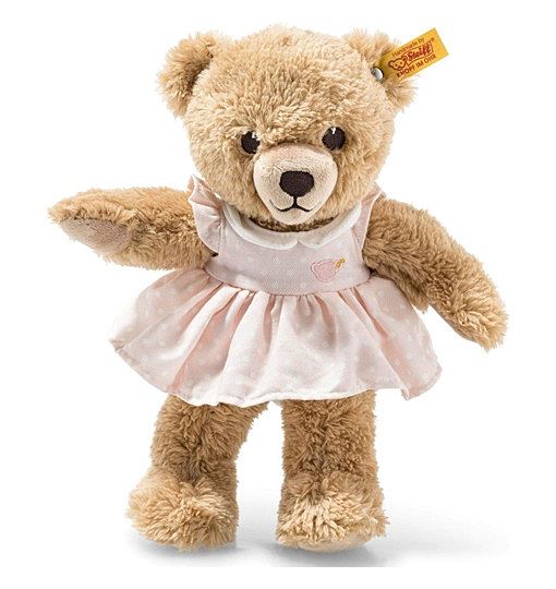 Steiff Kuscheltier Schlaf-gut-Bär, Süßes Stofftier, Jungen, Mädchen & Babys ab 0 Monaten, Plüschtier, Teddybär 25 cm klein, 239526