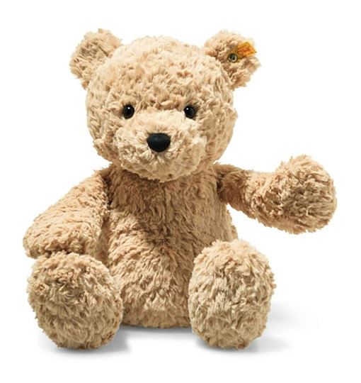 Steiff Kuscheltier Teddy Jimmy, 113512, Süßes Stofftier, Jungen, Mädchen & Babys ab 0 Monaten, Soft Cuddly Friends, Plüschtier 40 cm, Hellbraun,