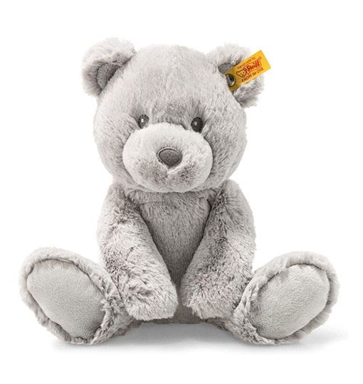 Steiff Kuscheltier Teddybär Bearzy, Süßes Stofftier mit Namen, Jungen, Mädchen & Babys ab 0 Monaten, Soft Cuddly Friends, Plüschtier 28 cm klein, 241543