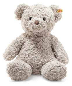 Steiff Teddybär Honey - 48 cm - Teddy Kuscheltier für Kinder - Soft Cuddly Friends - beweglich & waschbar - grau 113482