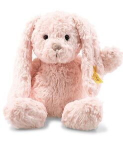 Steiff Tilda Hase - 30 cm - Plüschhase mit Schlappohren - Kuscheltier für Kinder - Soft Cuddly Friends - beweglich & waschbar - rosa 080623