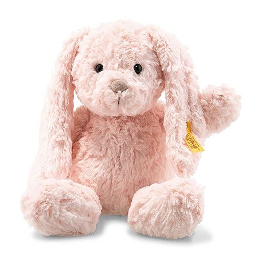 Steiff Tilda Hase - 30 cm - Plüschhase mit Schlappohren - Kuscheltier für Kinder - Soft Cuddly Friends - beweglich & waschbar - rosa 080623