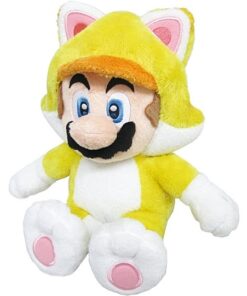 Super Mario Plüsch Figur Katzen Mario 24 cm Offizielles Kuscheltier
