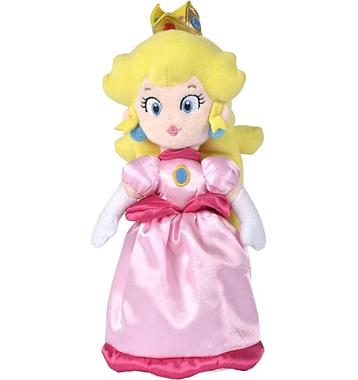 Super Mario Plüsch Figur Prinzessin Peach 27 cm Offizielles Kuscheltier